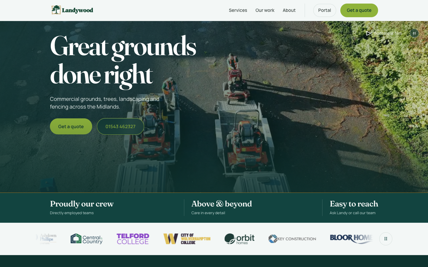 The Landywood website, with Ask Landy taking enquiries